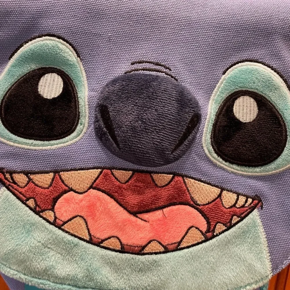 Disney Parks Stitch Canvas HTF Backpack plus Stitch Plush!